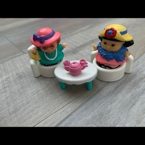 Little People tea party figurines